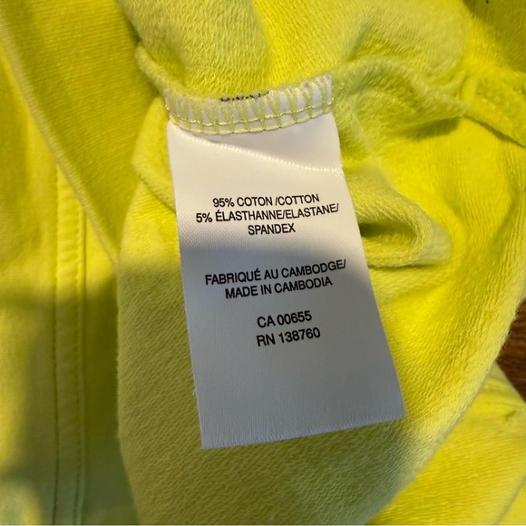 HYBA Bright Yellow Pullover Sweater Lightweight Activewear - Picture 11 of 11